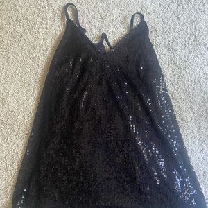 Strappy sequin, strappy tank top!
